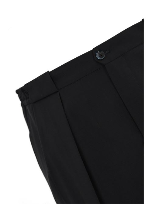 Pantalone Portobellos con pinces in lana Navy BRIGLIA | PORTOBELLOS 32510800011